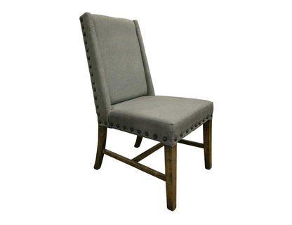 Loft - Upholstered Chair (Set of 2) - Two Tone Gray / Brown