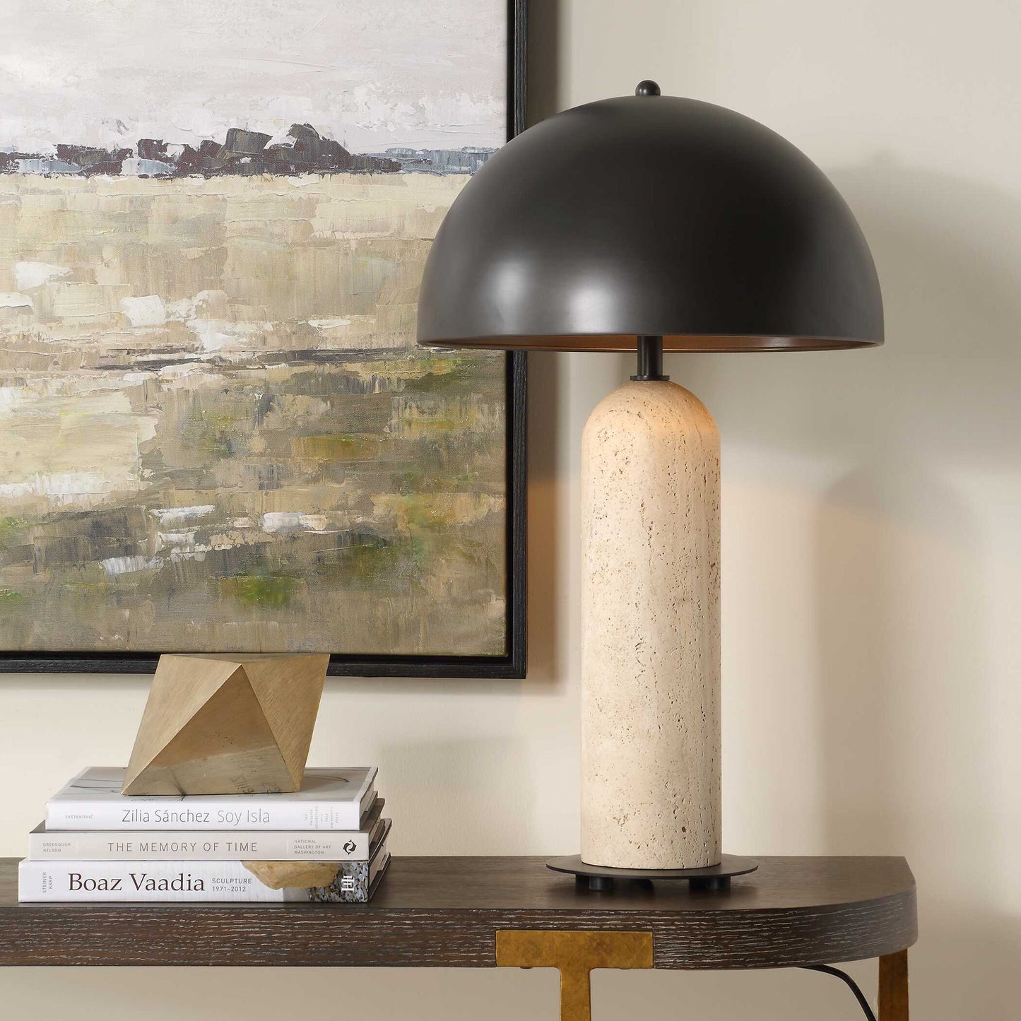 Tanaka - Indoor-Outdoor Table Lamp - Black / Beige