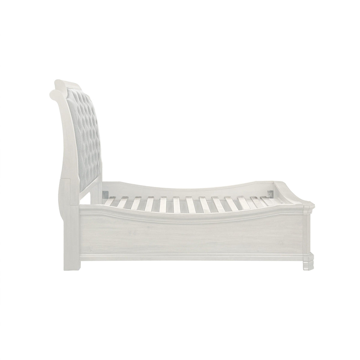 Lyndhurst - 5''0" Queen Storage Footboard & Slats - Vintage White