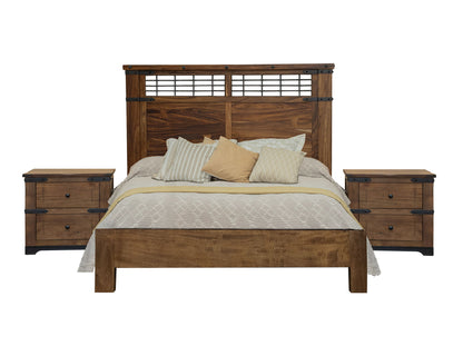 Parota - California King Footboard & Rails - Cinnamon Brown