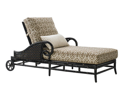 Marimba - Chaise Lounge - Dark Brown / Light Brown