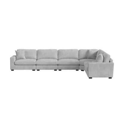 Arizona - Modular LHF Armchair With 1 Pillow 20" - Steno Stone