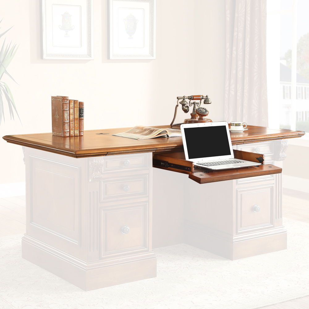 Huntington - Executive Desktop - Antique Vintage Pecan