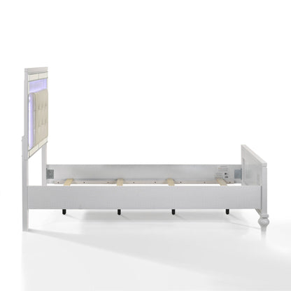 Valentino - 3/3 Twin Footboard & Slats - White