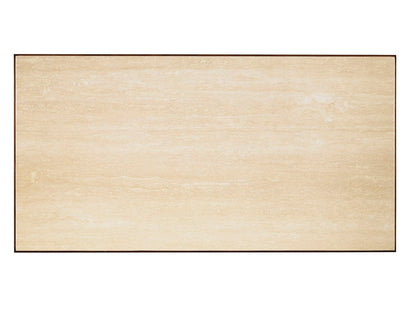 Ocean Club - Solstice Cocktail Table With Stone Top - Dark Brown / Beige
