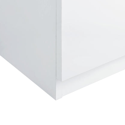 Vancouver - Floor Mirror With Storage - White