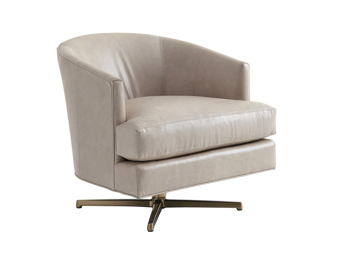 Lexington Leather - Graves Leather Swivel Chair