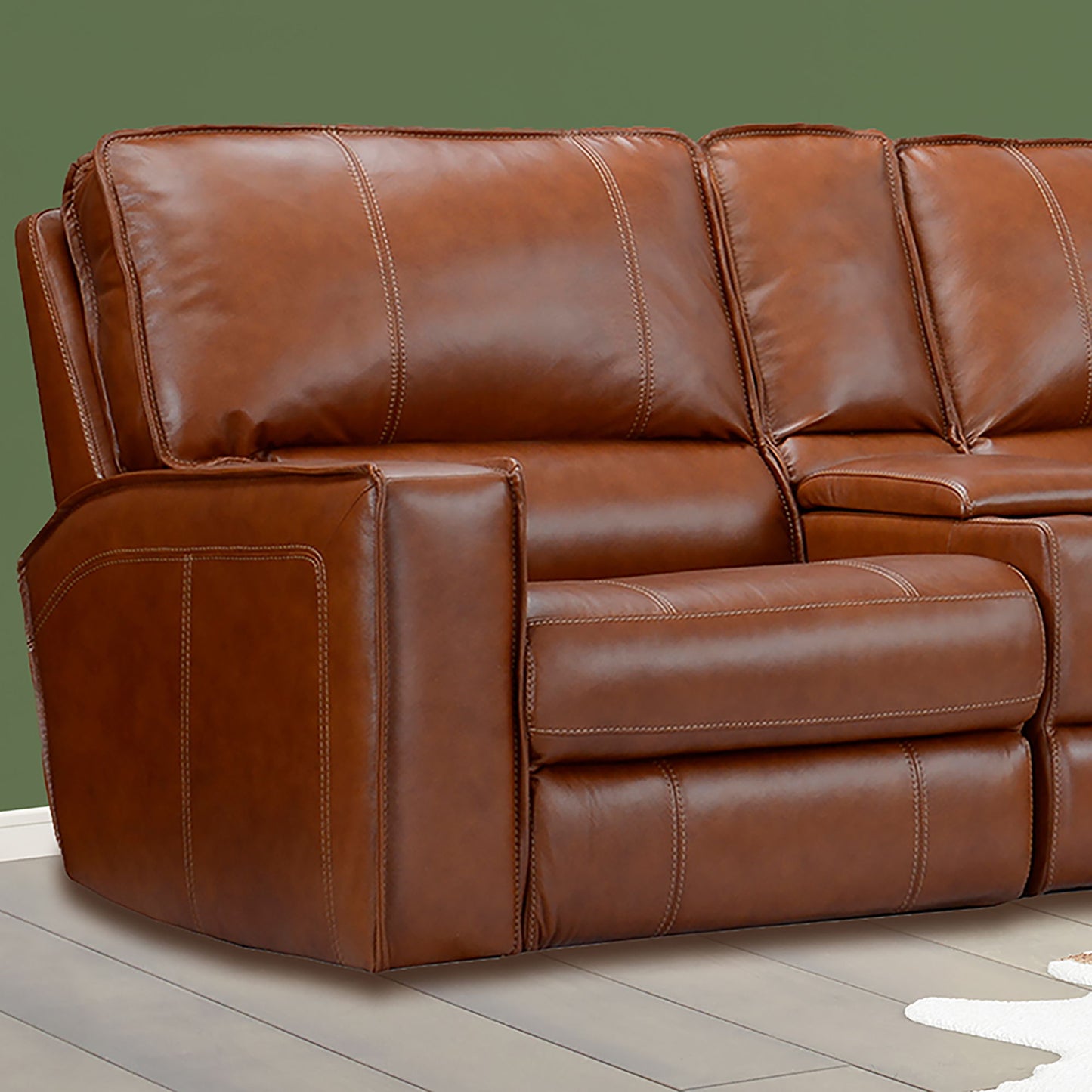 Rockford - Power Left Arm Facing Recliner - Verona Saddle