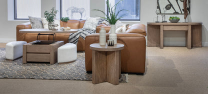 Hayden - Lift Top Storage Cocktail Table With Casters And Two Upholstered Stools - Golden Oat