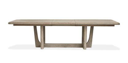 Braelyn - Extendable Trestle Dining Table - Dorian Gray
