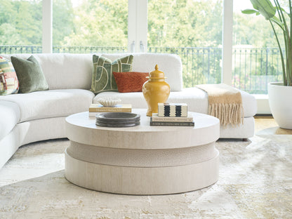 Copacabana - Bianca Round Cocktail Table - White