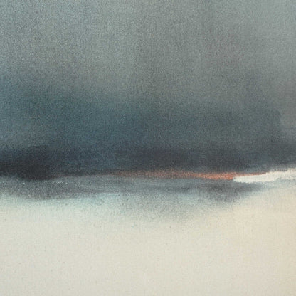 Deep Rains - Framed Abstract Print - Light Gray
