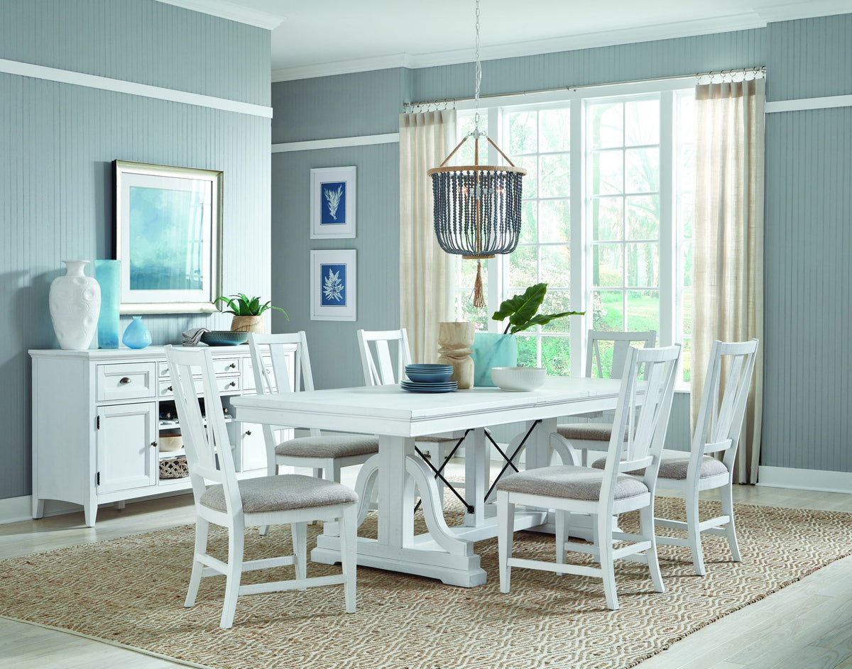 Heron Cove - Extendable Trestle Dining Table Set