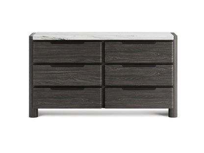 Keaton - Double Drawer Dresser - Black