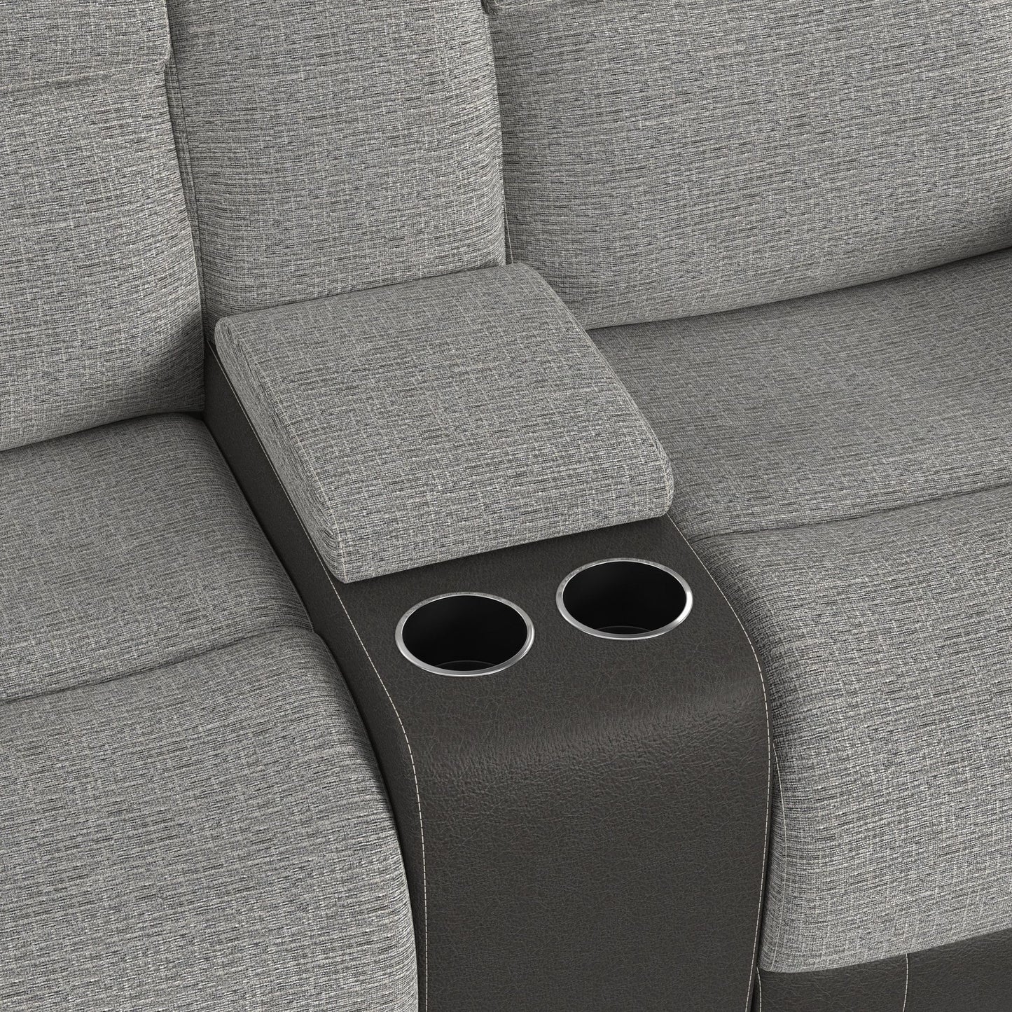 Hornet - 3 Piece Sectional Set With Console And 2 Recliners