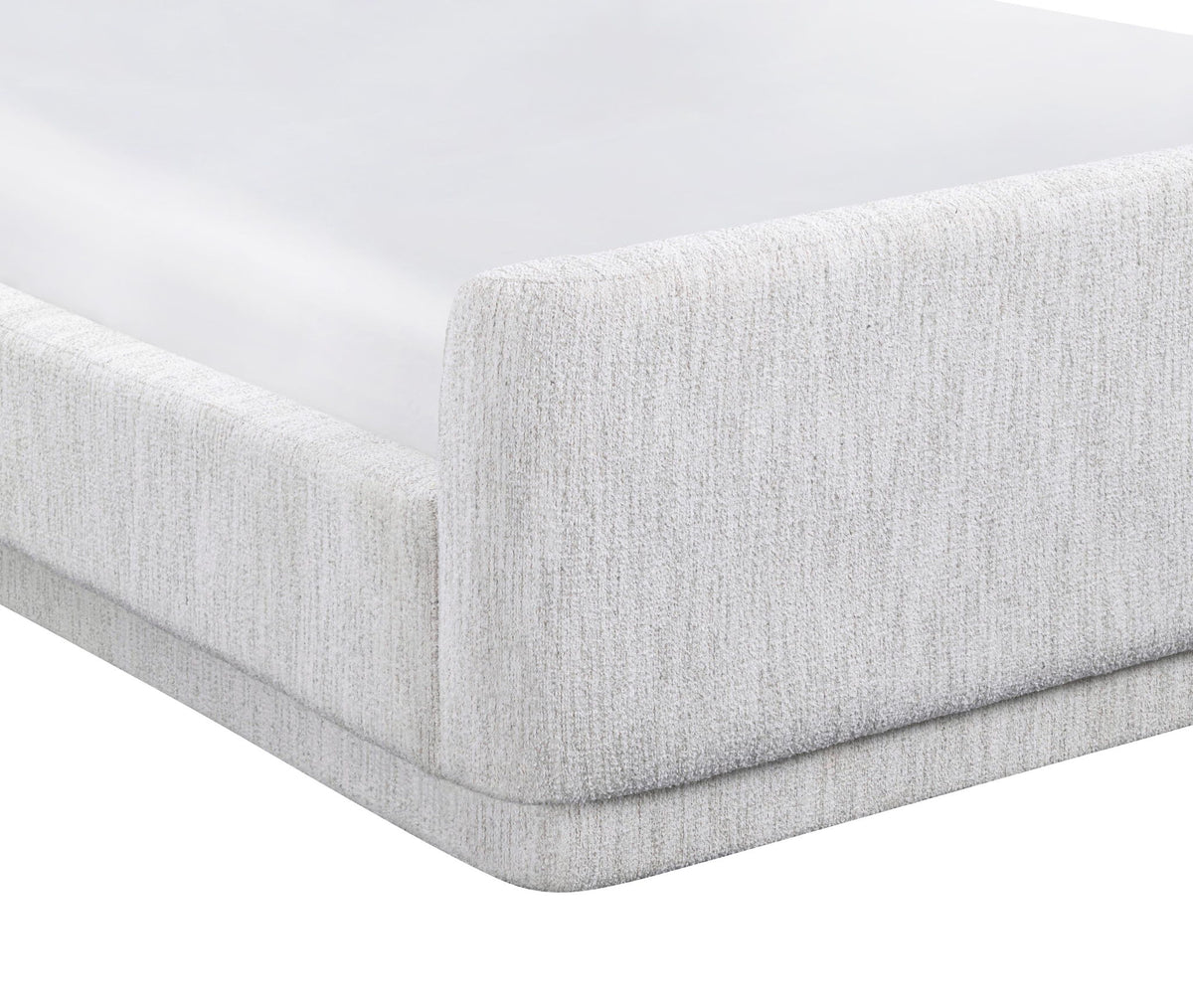 Breckenridge - Queen 5/0 Upholstered Footboard With Slats - Grace Bone