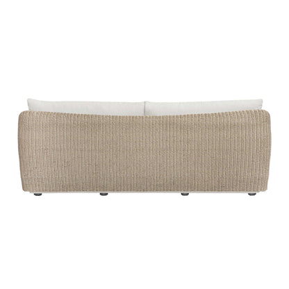 Sunset - Wicker Outdoor Sofa - Oatmeal / Oyster White