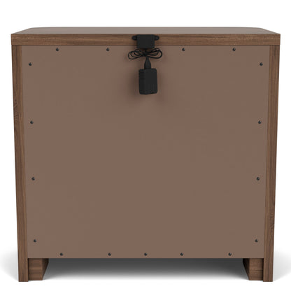 Delia - 2 Drawer Nightstand - Nouveau Walnut