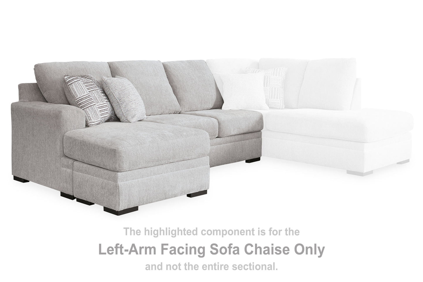 Gabyleigh - Laf Sofa Chaise - Nickel