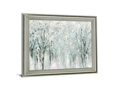 Frosted Grove - 28" x 34" Framed Wall Art - Gray