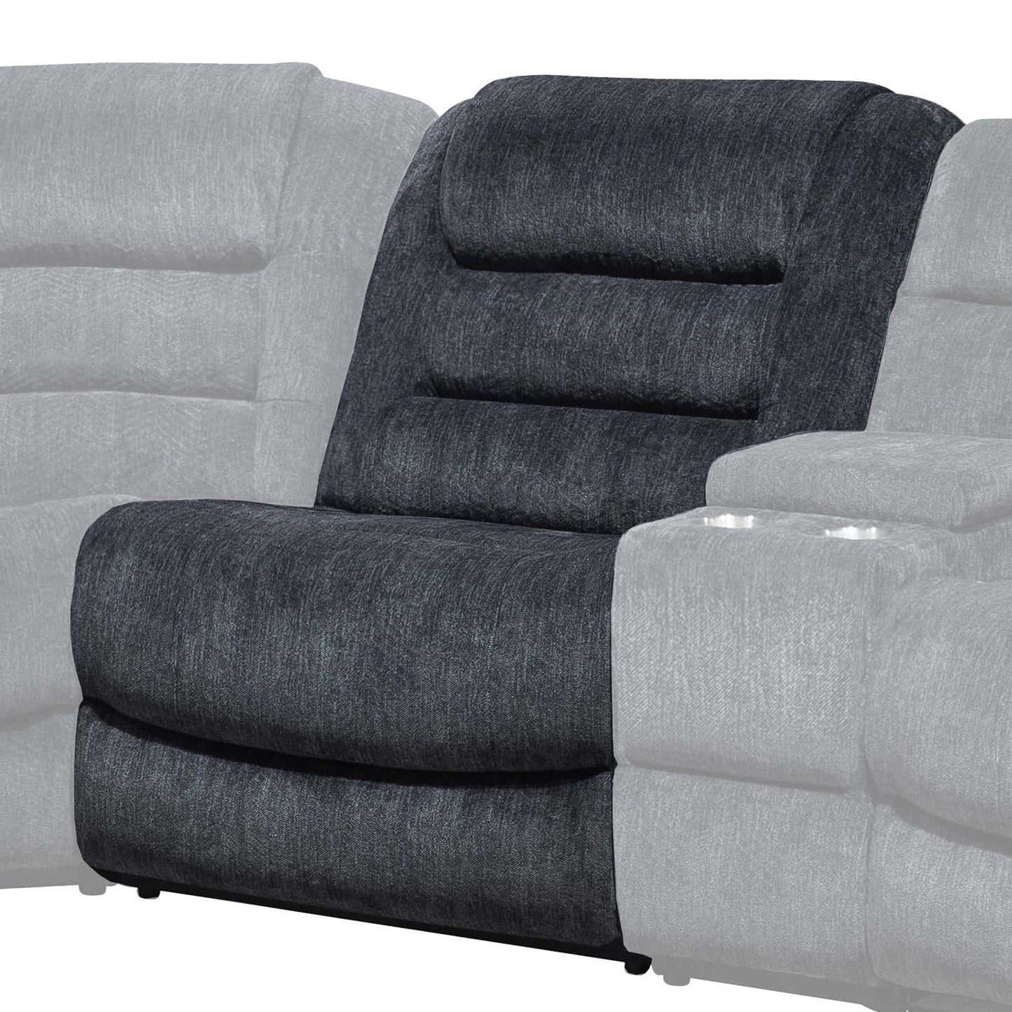 Bolton - Armless Recliner - Misty Storm