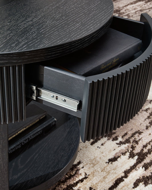 Marstream - Round End Table - Black