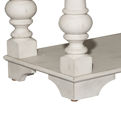 Morgan Creek - Sofa Table - Antique White / Wirebrushed Tobacco Accents