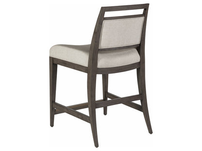 Cohesion Program - Wood Nico Upholstered Counter Stool - Dark Brown