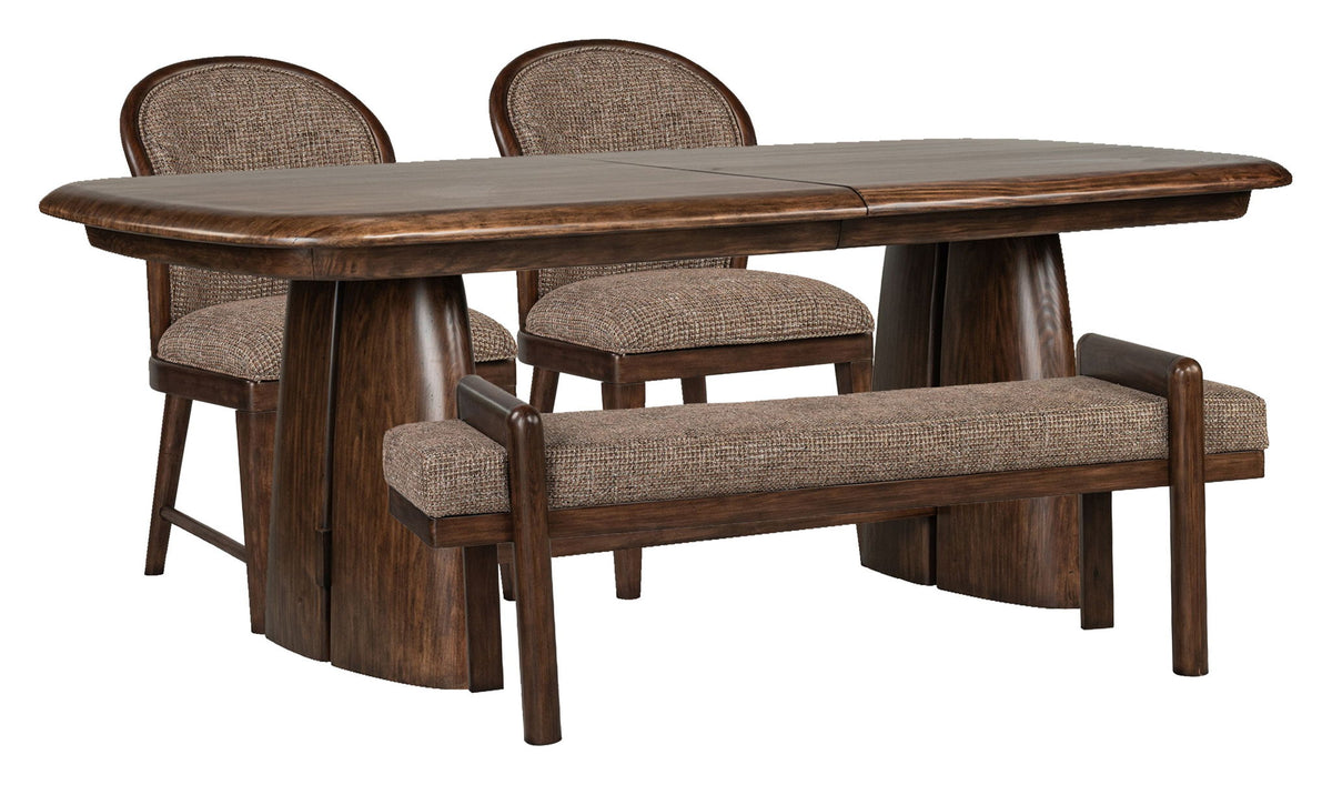 Belville - Extendable Trestle Dining Table Set