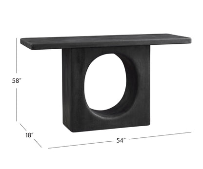 Compass - Console Table Top - Black