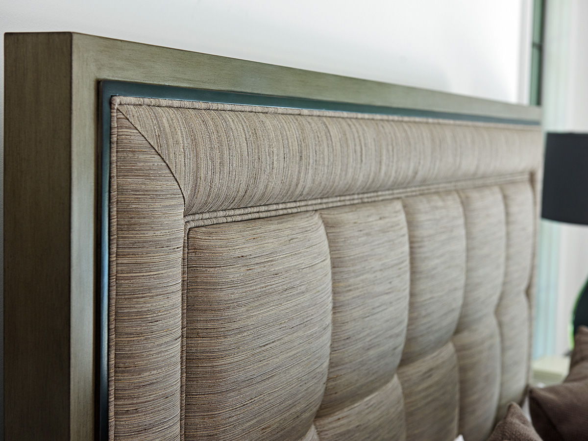 Ariana - St. Tropez Upholstered Panel Headboard 6/6 King - Dark Brown