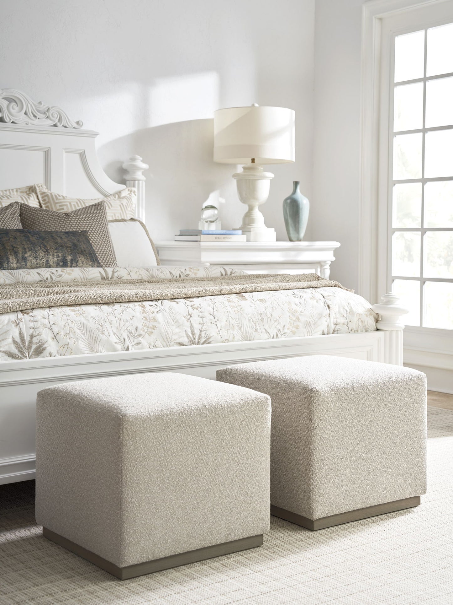 Barclay Butera Upholstery - Colby Ottoman - Beige