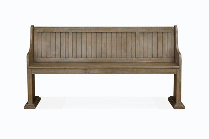 Tinley Park - Bench With Back - Dove Tail Gray