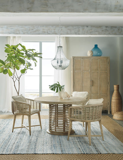 Surfrider - Barrel Back Chair - Beige / Light Brown