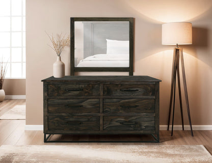 Teak - Mirror - Oil Black