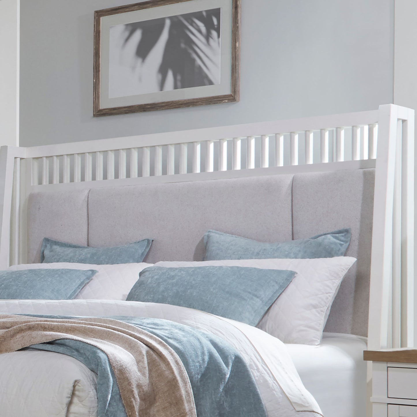 Americana Modern Bedroom - Queen Shelter Headboard - Cotton