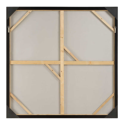 Out Of Focus - Framed Abstract Art - Gold / Gray / White / Woodtone