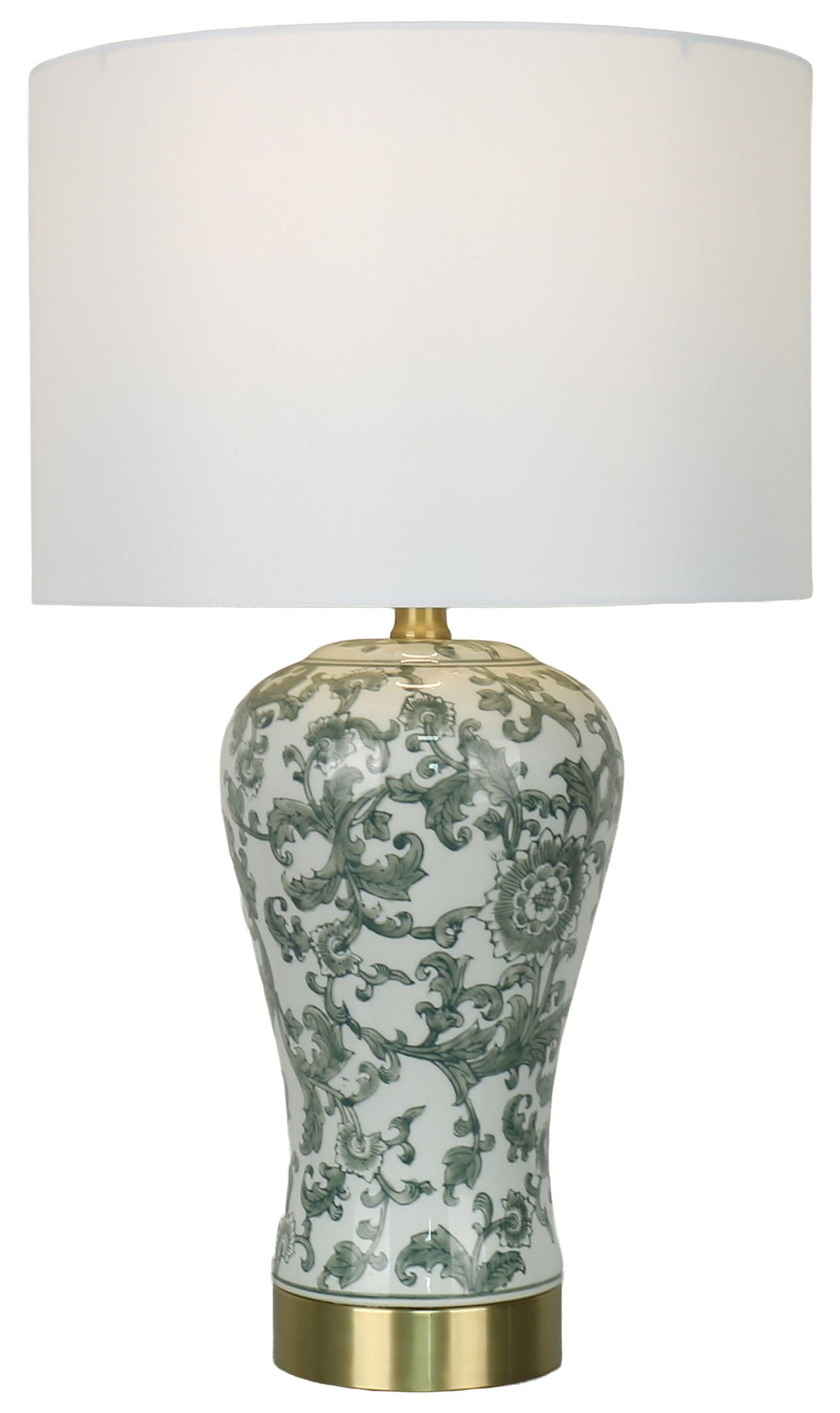 Sage Conservatory - 26 X 15 - Ceramic Table Lamp (Set of 2) - Sage Botanical Chinoiserie