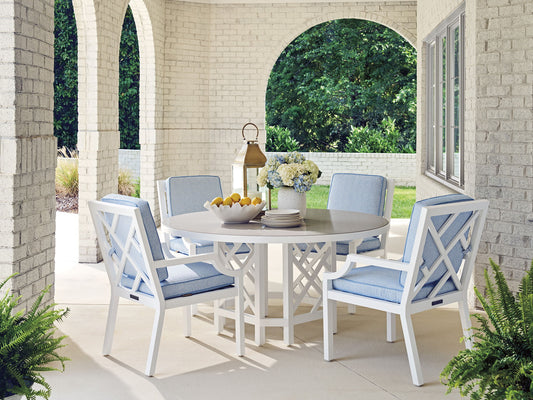 Island Classic - Round Dining Table - White