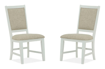 Heron Cove - Step Up Side Chair With Upholstered Seat & Back (Set of 2) - Chalk White