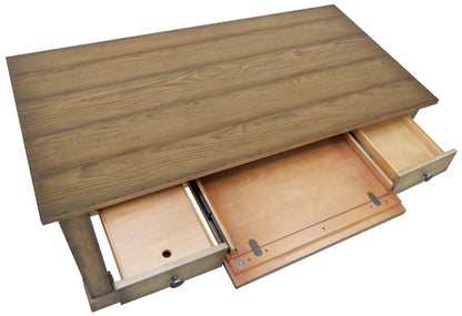 Melange - Architectural Writing Desk - Light Brown