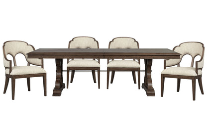Jubilee - Extendable Trestle Dining Table Set