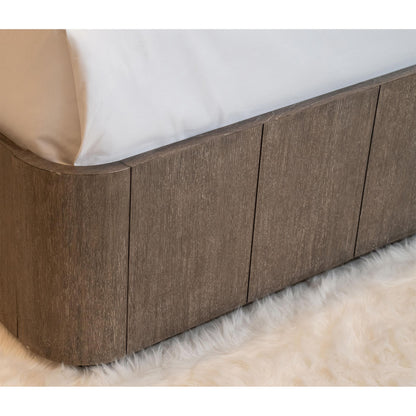 Sariel - King Shelter Footboard - Dark Brown