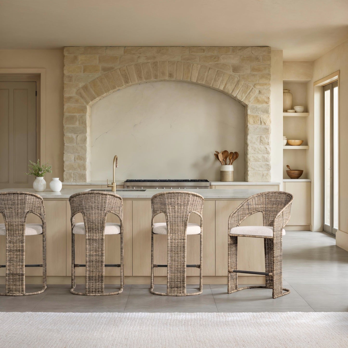 Bellini - Counter Stool - Natural / Beige