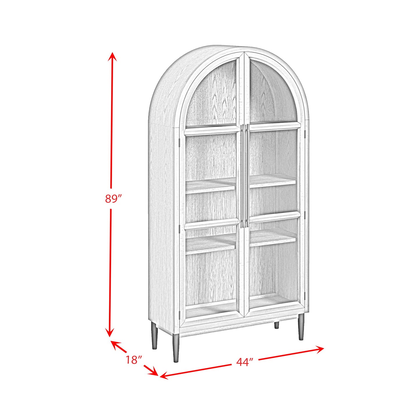 Orion - Bookcase - Oak