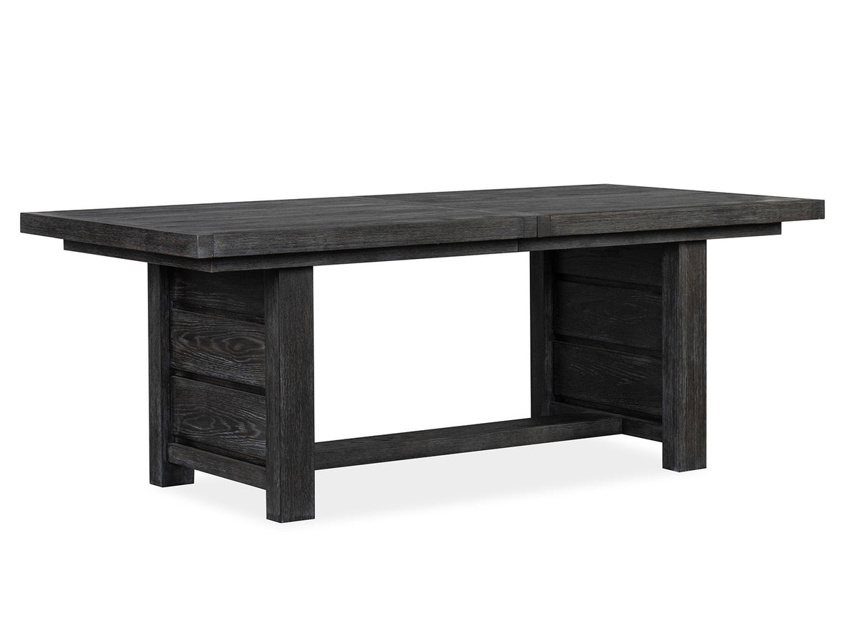 Plum Creek - 6 Piece Extendable Trestle Dining Table Set
