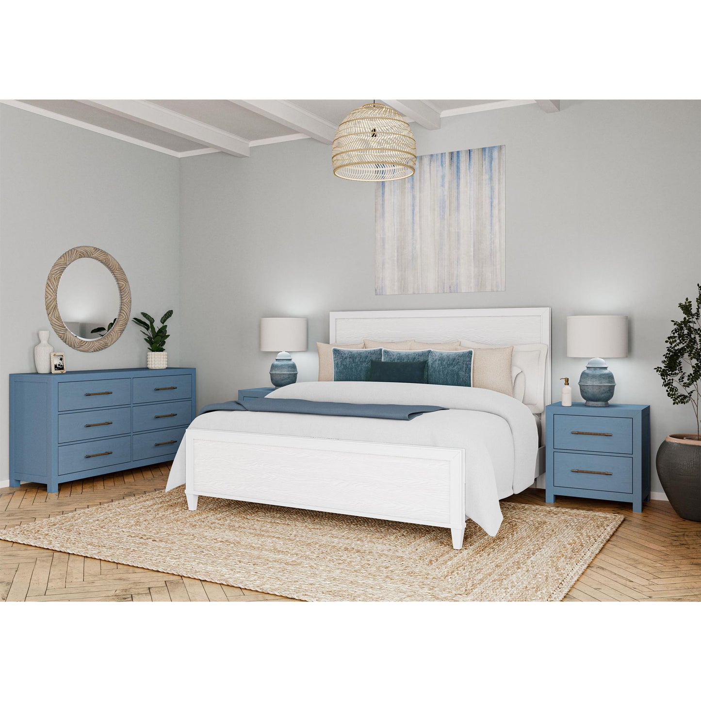 Rosalie - King Panel Footboard - White