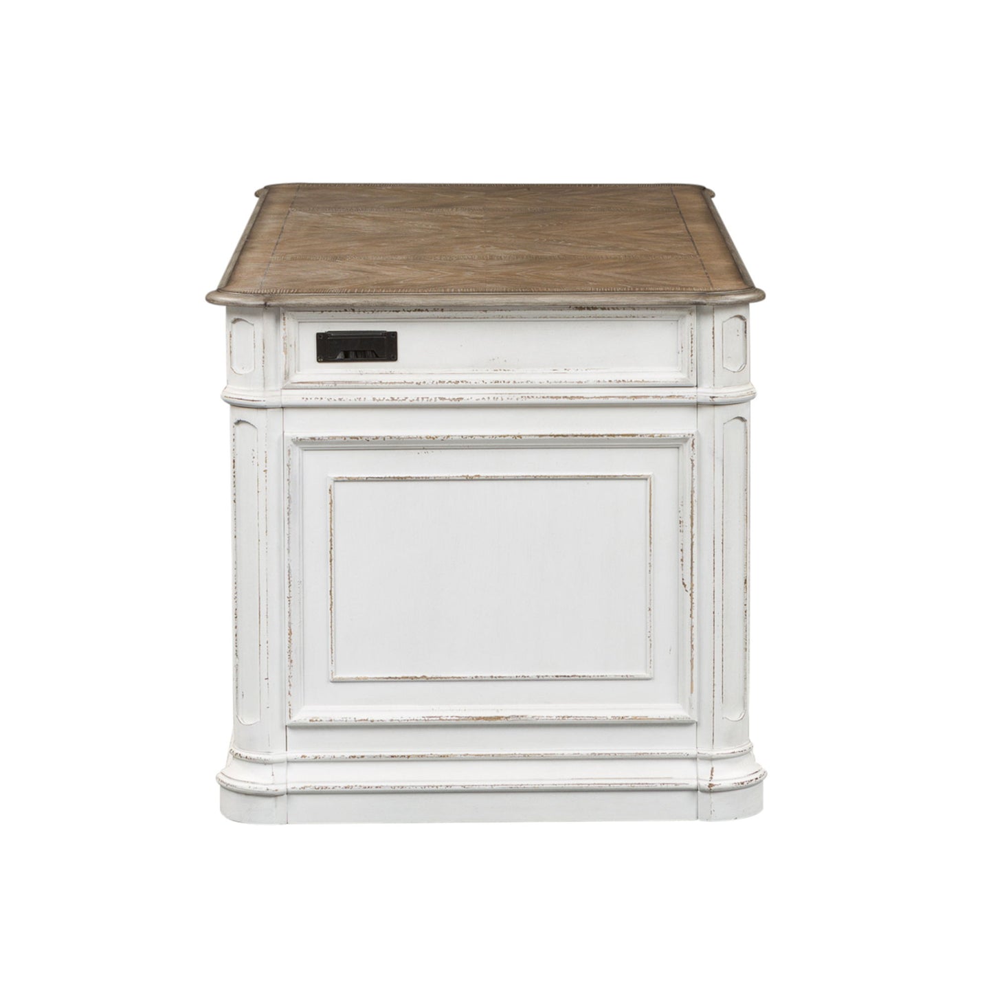 Magnolia Manor - Jr Executive Desk Base - Antique White
