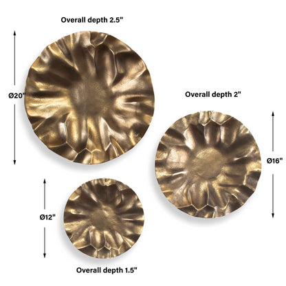 Peonia - Outdoor Wall Art (Set of 3)