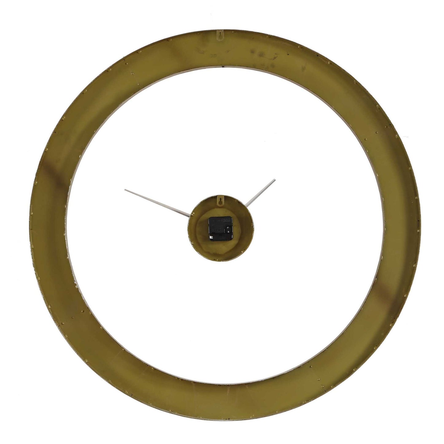 Ivory Halo - Minimalist Wall Clock - Gold / White